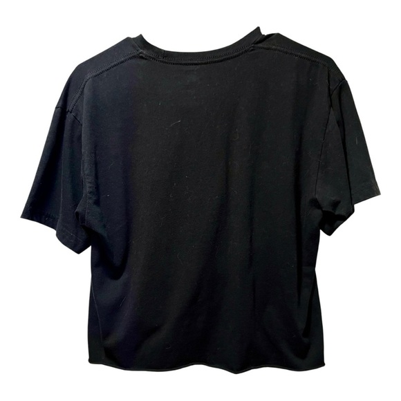 Breast Cancer Warrior Black Crop T-Shirt - Picture 2 of 4